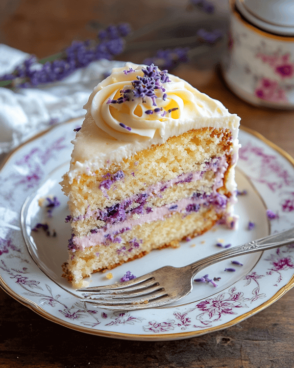 Lavender Cake with Lemon